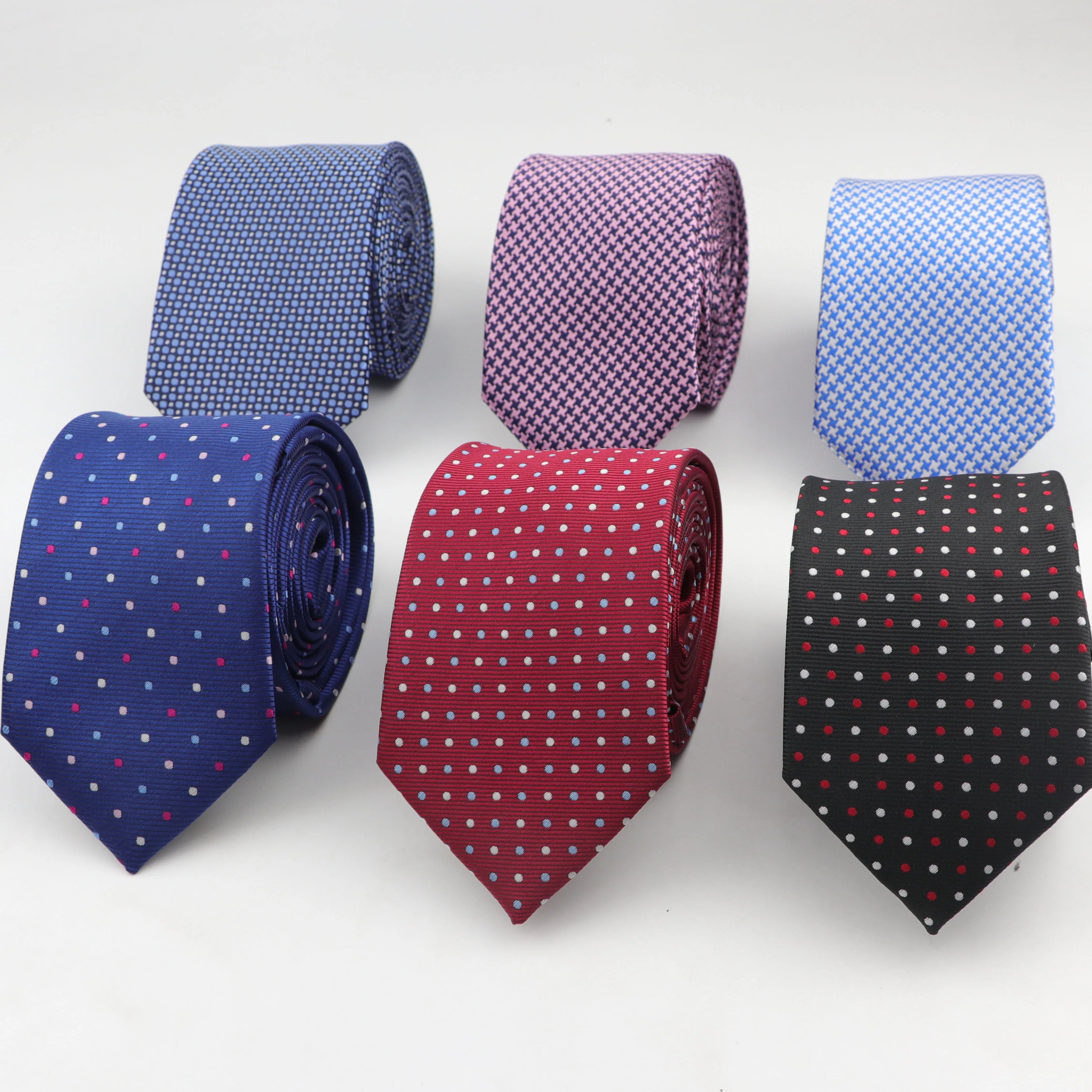 Formal Dot Standard Size Necktie 2.75inch Groom Gentleman Ties Men Chrysanthemum Party Polyester Gravata 7cm Width Tie