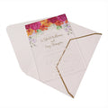 Floral Transparent Acrylic Marriage Invitation Custom Invitation Cards Match White Paper Envelopes