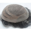 OSCAR Indian Remy Hair Toupee Mono Base with Lace Front 120% Density Tangle Free Men's Toupee