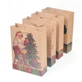 Ready to Ship Christmas Brown Kraft Paper Gift Bags