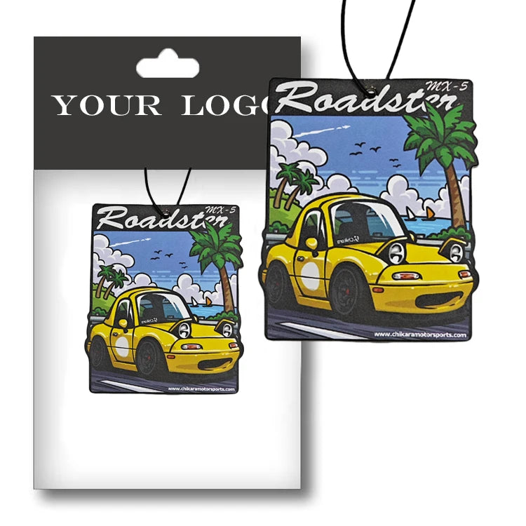Different Scents Paper Car Air Freshener Wholesale Paper Promotional Gifts Custom Logo Hanging Air Freshener