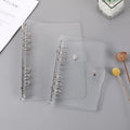 A4 A5 A6 A7 Clear PVC Planner Book Cover Money Transparent Binder Organizer Loose Leaf Clear Budget Binders