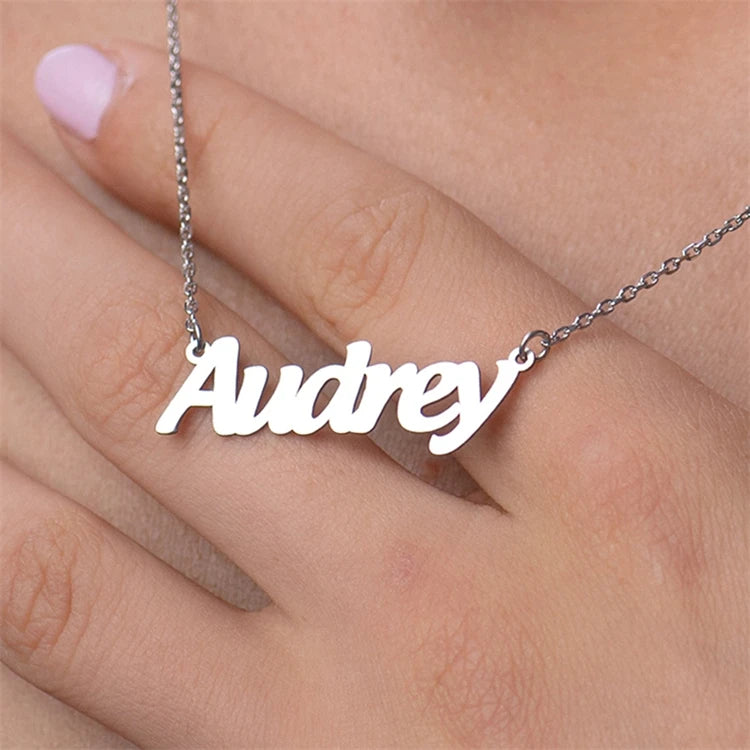 925 Sterling Silver Fine Custom Name Letter Necklace Personalized Initial Necklace for Fashion Gifts Weddings or Engagements