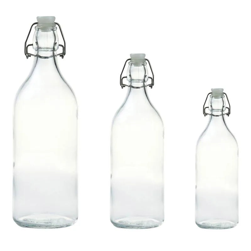 16 Ounce Glass Swing Top Beer Bottles Bottles With Flip-top Airtight Lid for Carbonated Drinks