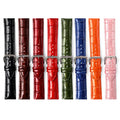 Leather Watch Straps Crystal Patent Ice Surface Gloss Vintage Genuine Leather Luxury Band for Smart Watch Accessories