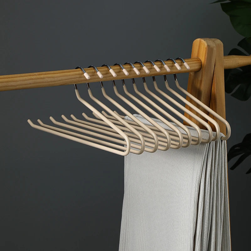 New Arrival Open Ended Easy Slide Trouser Organizers Hanger Towel Hanger Bathroom Metal Wardrobe Trouser Rack