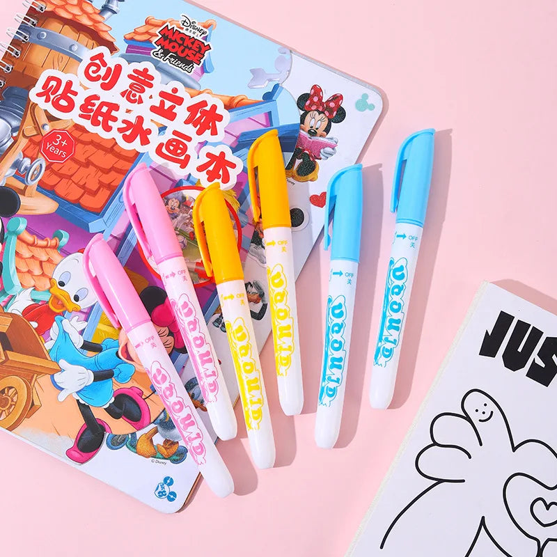 Creative Children's Magic Water Soluble Paint Drawing Pen Special Water Color Book 5ml Capacity Paper Ages <3 Years Old YQiDuo