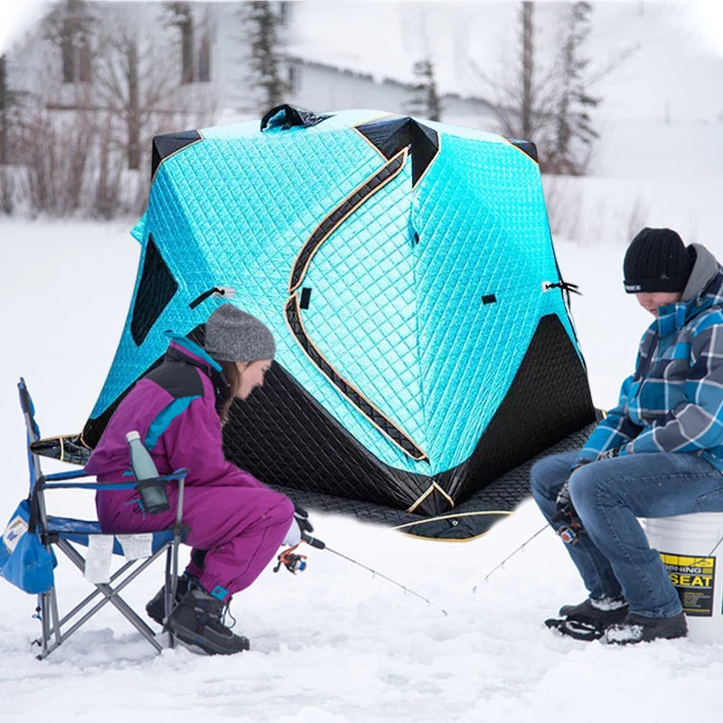 Pop Out Fish Sled Bell Flooringa Fish-Shaped Bun Machine for Ho Eskimo Portable Pop-Up Xxl Insulated Ice Fishing Tent