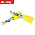 DouRuy 2A Solid Carbide 1 Flute End Mills for Aluminum Cutting Tools Milling Cutter for Aluminum Plate DLC Coating
