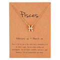 Wholesale Vintage Cheap Many Stock 12 Zodiac Signs Gold Chains Gold Pendant Necklaces