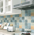 Custom PVC Vinyl Plaid Waterproof Self Adhesive Bathroom Wallpaper for Household Use with Peel Stick Installation