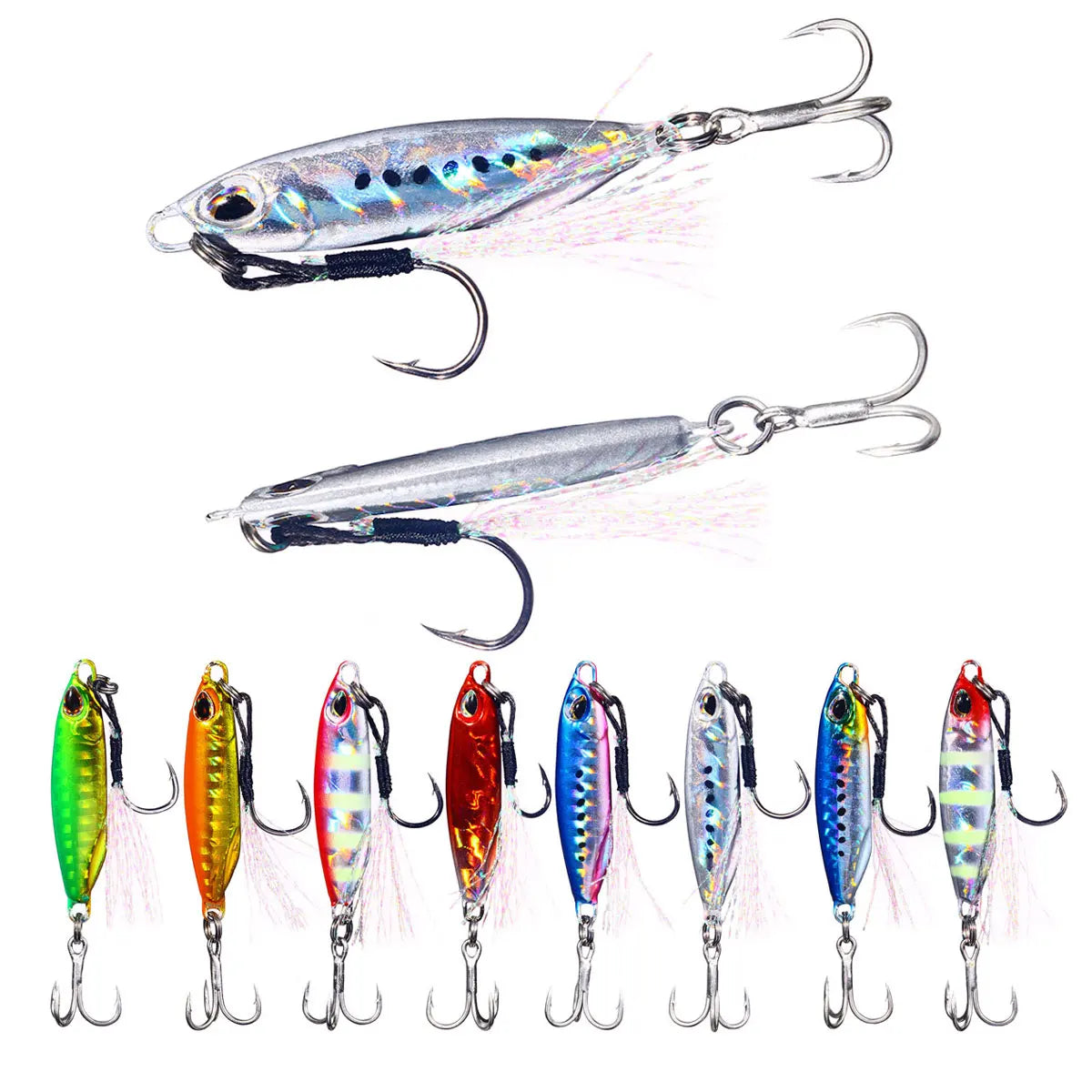 Hengjia  Jigging Lures Metal Fishing Bait Lead Jig 16g 32g Fishing Lure