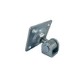 Modern Adjustable Aluminum Gate Hinge with White Zinc Plated Finish Nut Square Plate M16 Size 5-Year Warranty for Swing Gates
