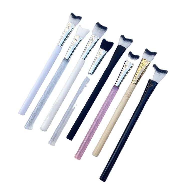 Professional Aftercare Soft Bristle Pink Lash Washing Brush Swoop Lash Cleansing Brush and Stand