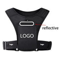 Factory Wholesale Neoprene Unisex Anti-Theft Lightweight Reflective Gear Led Light Sports Jogging Running Phone Holder Vest