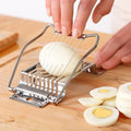 Eco-Friendly Food Grade Reusable Metal Kitchen Cutter Multi-Purpose 304/430 Stainless Steel Egg Slicer for Home Kitchen