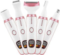 new Electric Razors for Women Trimmer for Women 5 in 1 Body Shaver for Nose Hair Face Eyebrow Arms Legs Armpit Underarm