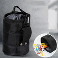 Multi-Functional Screw & Nail Storage Bag Durable Black Tool Belt Pouch Thickened Wear-Resistant Organizer for Home Repairs