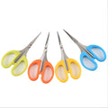 Colorful Stainless Steel Manual Student Stationery Scissors of Four Piece Set