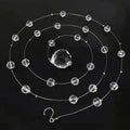 Wholesale Acrylic Hanging Crystal Transparent Glass Bead Ball Chain Ceiling String Curtain for Wedding Backdrop Home Doorway