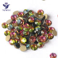 YANRUO Rainbow Vitrail Medium Rhinestone Crystal for Nails Manufacture