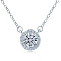 Luxury 925 Silver Jewelry D Color VVS 1ct Moissanite Iced Out Moissanite Necklace 925 Sterling Silver