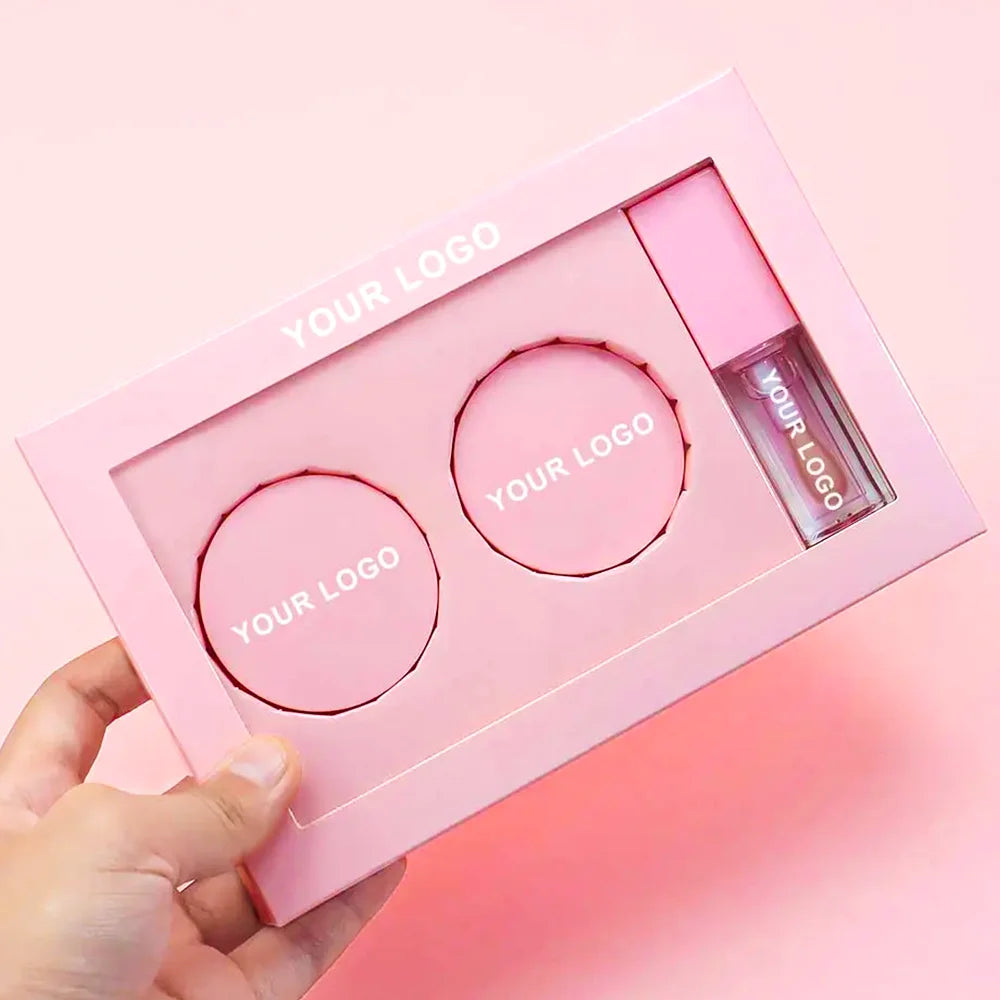 Custom Watermelon Exfoliated Lip Scrub and Balm Lip Glaze Set OEM Vegan Cruelty Free Lip Care Kit