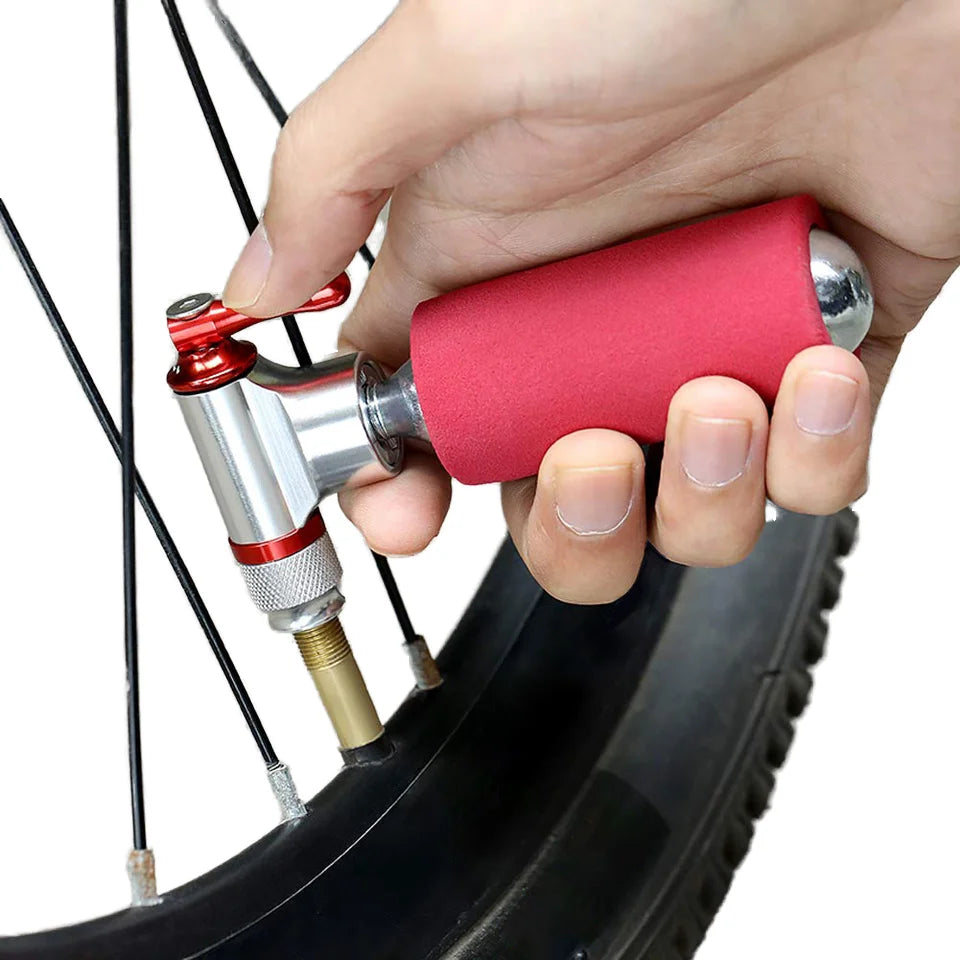 High Pressure 16G Mini CO2 Pump Steel Alloy Emergency Bike Air Inflator for Bicycles and Bikes