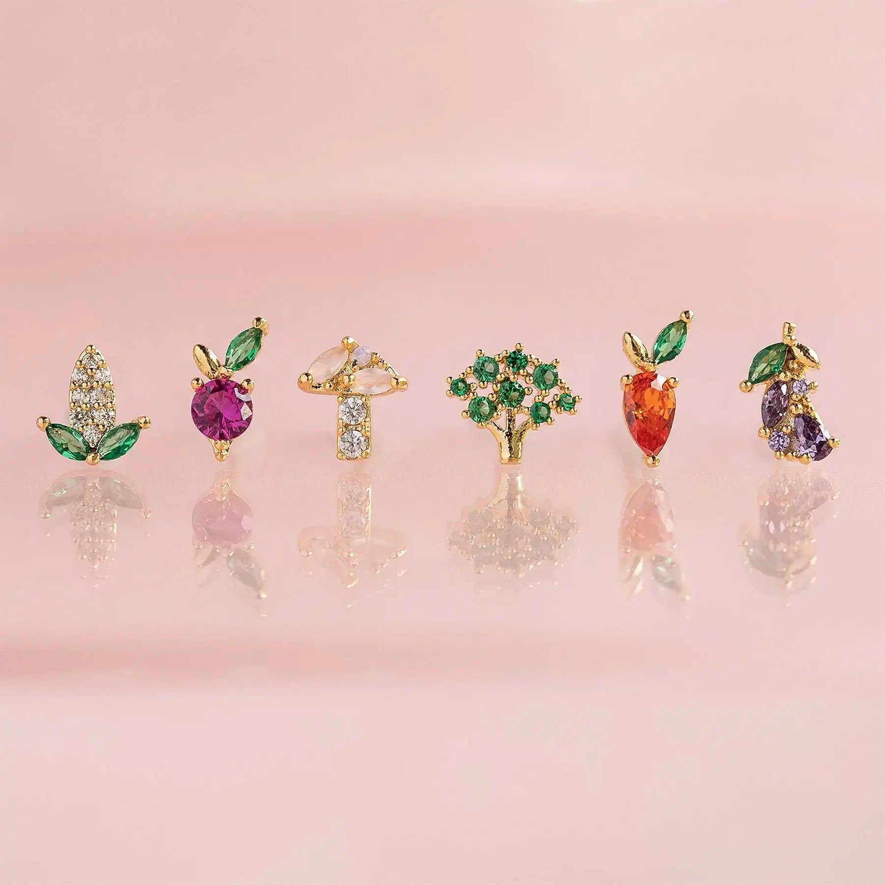Wholesale Earrings Fancy Design Wedding Women's Jewelry Gold Plated Cubic Zirconia Earring Crystal Earrings Jewelry Women