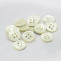 In Stock 4 Hole White Shell Button Natural Mother of Pearl Buttons for Clothing