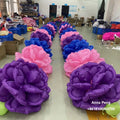 LED Inflatable Rose Flower Chain Balloon for Wedding Decoration