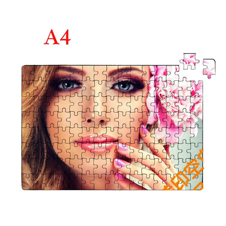 A4 Sublimation Blanks Magnetic Puzzle Custom Heat Transfer Paper Jigsaw Puzzles 120pcs Promotional Gifts Photo Frame