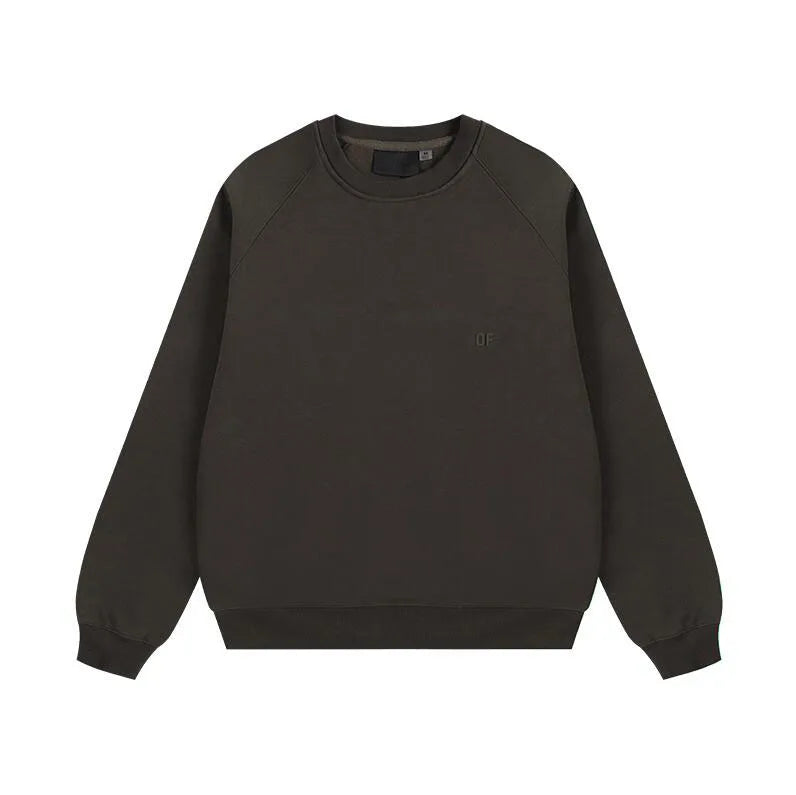 Designer Men's Hoodies Sweatshirts Fleece Crewneck Oversized Cut-Out Pullover Solid Cotton Knitted Autumn Overshirt S-XL