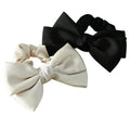 Solid Color Satin Large Intestine Bow Scrunchie Hair Rope Headdress
