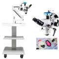Dental Equipment Microscope With Camera Continuous Zoom 3.35~22.5X and Trolley Cart Dental Chair Unit