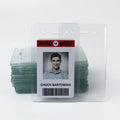 Bestom Horizontal PVC Clear Flexible Horizontal Proximity Card Holder Gift Card Holder Place Card Holder