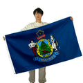 Promotional Product 3x5ft 100%polyester Customized U.S. States Flag Polyester Fabric Thickened and Durable Flag Maine Flag
