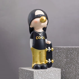 Modern Art Statue Resin Modern Bubble Kids Big Sculpture Decoration Nordic Living Room TV Home Decor