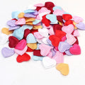 Wholesale 2.5cm/3.5cm Satin Fabric Heart Appliques 3D Padded Heart Decoration for Table&bed Valentine's Day Heart Embellishment