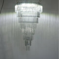New European Style Iron Art Electroplated Crystal Chandelier Wedding Props Lights Ice Crystal Strip Road Guide Floral