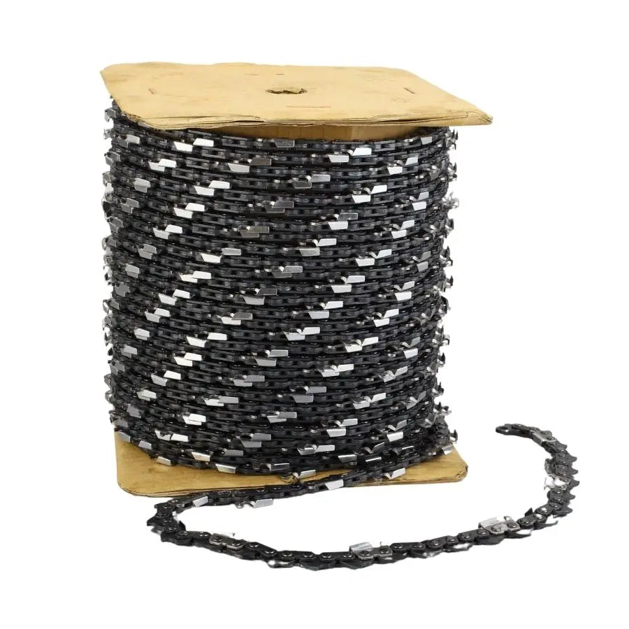 Industrial Grade 1/4 043 Semi Chisel Chainsaw Chain Metal Motosierra Roll-Off Cadena Manual OEM Customizable Wood Sawing Black 1