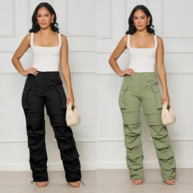 New Arrival Women Pockets Winter Cargo Pants Wholesale Long Pants Women's Clothing High Street Jeans Pants 2023