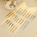 NIMAI Luxury Jewelry Women Stainless Steel Long Tassel Fringe Earrings 18K Gold Plated Waterproof Big Statement Trendy Earring