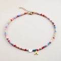 Hot Sale Handmade Girls Colorful Beaded NecklaceBohemian Necklace With Heart-shaped Shells for Women Jewelry Gifts