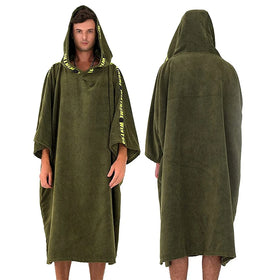 Small MOQ Quick Dry Microfiber Adult Hooded Beach Surfing Poncho Towel With Custom logo