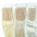 Human Hair Silk Base Closure 2X6 4X4 4X5 5X5 3X6 Size 100% Unprocessed European Hair Lace Closure Blonde Color