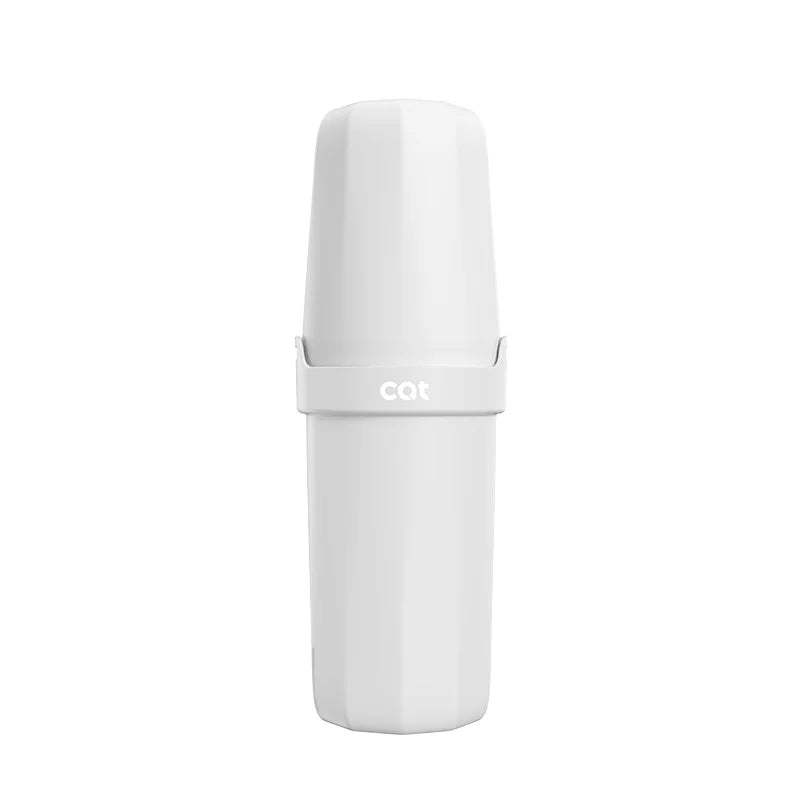 Portable On-the-Go Household Mouthwash Cup Set for Travel & Bathroom Oral Hygiene Care Storage