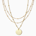 Wholesale Minimalist Fashion Jewelry 925 Sterling Sliver Jewelry 18K Gold Plated Chain Necklace Jewelry Set for Women