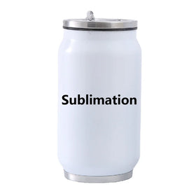 logo Custom 12 oz 17 oz Blank Sublimation Cola Can DIY Blank Heat Transfer Coated Cans Insulated Cups Printable Photo Mug
