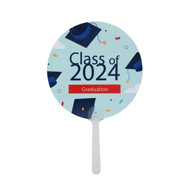 Personalized Plastic Hand Fan Blank Sublimation Portable Double Sided Hand Fans